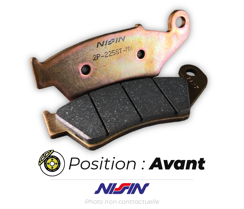 Bihr Plaquettes De Frein Avant NISSIN 2P-318ST Métal Fritté 1 Bihr Plaquettes De Frein Avant NISSIN 2P-318ST Métal Fritté