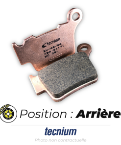 Bihr Plaquettes De Frein Arrière TECNIUM MO290 Métal Fritté
