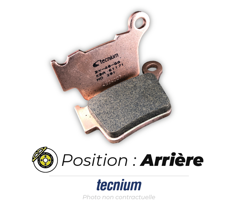 Bihr Plaquettes De Frein Arrière TECNIUM MO290 Métal Fritté 1 Bihr Plaquettes De Frein Arrière TECNIUM MO290 Métal Fritté