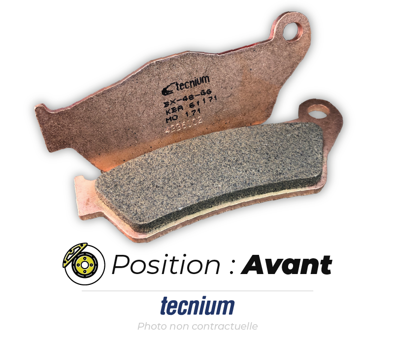Bihr Plaquettes De Frein Avant TECNIUM MO226 Métal Fritté 1 Bihr Plaquettes De Frein Avant TECNIUM MO226 Métal Fritté